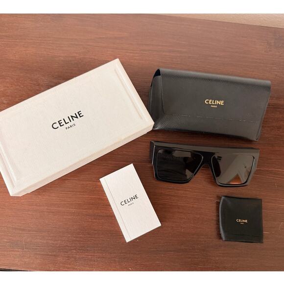 Celine Black Square Sunglasses w/ Original Case main image 8